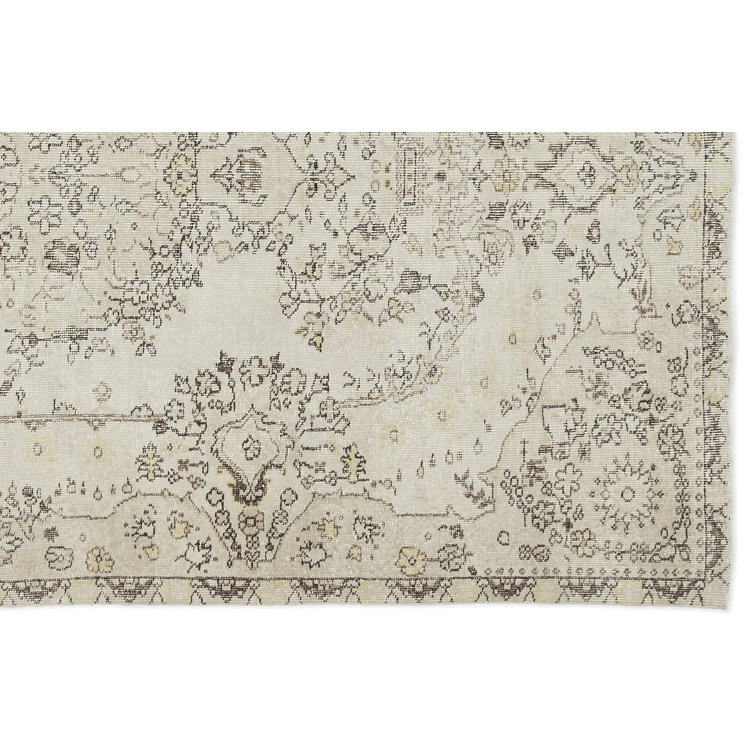 Rug N Carpet Hand Knotted Wool Beige Rug Wayfair